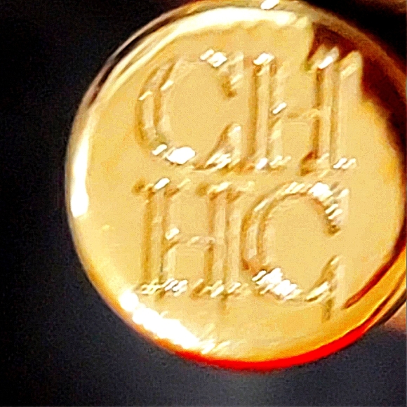 CH Carolina Herrera Monogram Embossed Leather Chain Hobo - Picture 3 of 7